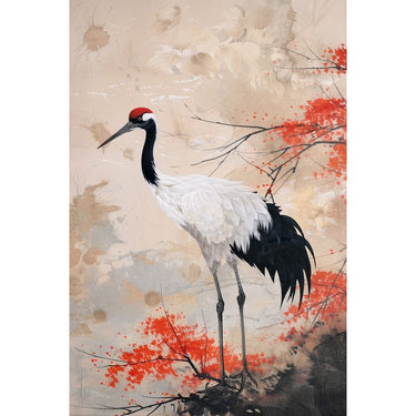 Traditional Japanese Bird Canvas